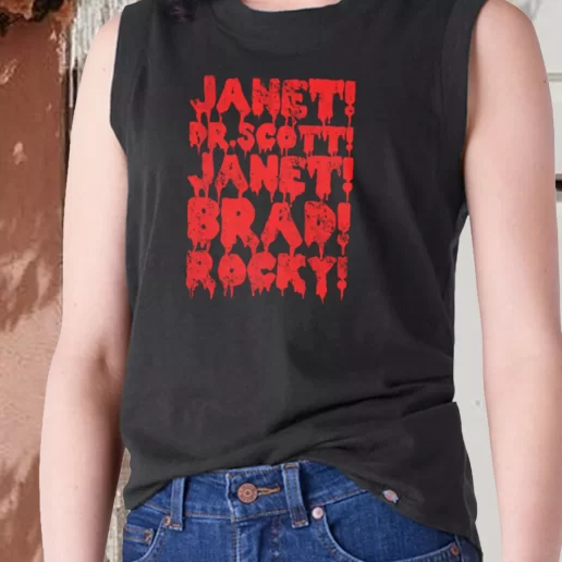 Aesthetic Tank Top Rocky Horror Janet Dr Scott Janet Brad Rocky 1