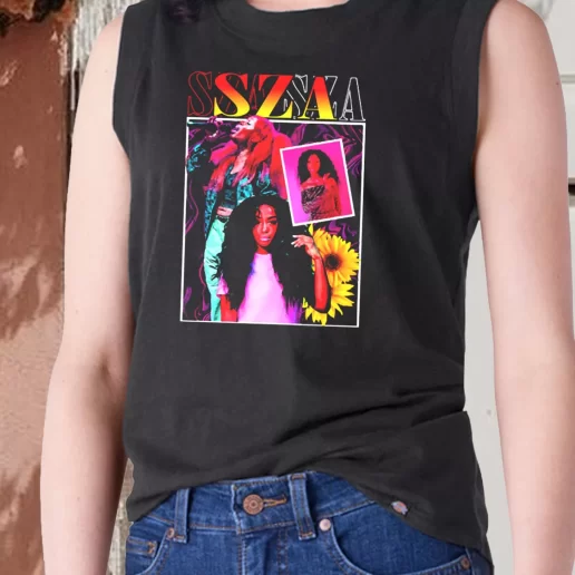 Aesthetic Tank Top SZA Girl Rapper 90s Bootleg Retro 1