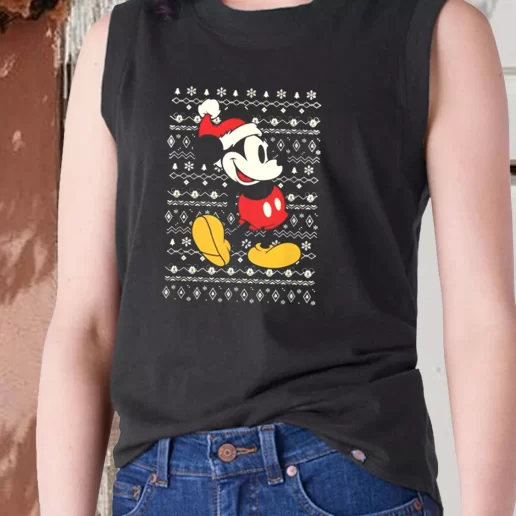 Aesthetic Tank Top Santa Mickey mouse ugly Christmas X Mas Gifts 1