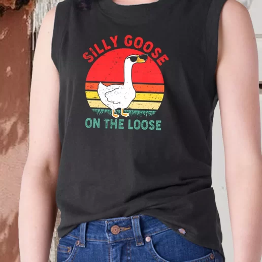 Aesthetic Tank Top Silly Goose On The Loose 1