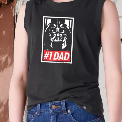 Aesthetic Tank Top Star Wars Darth Vader Number 1 Dad Propaganda Dad Gift Ideas 1