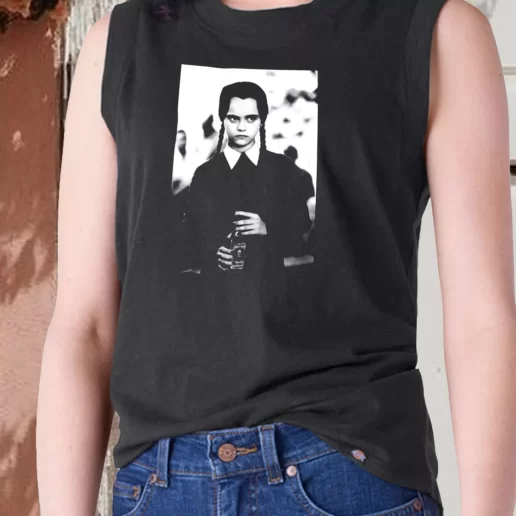 Aesthetic Tank Top Wednesday Addams Poison Horror Movie 1