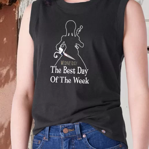 Aesthetic Tank Top Wednesday Addams The Best Day Of The Week 1