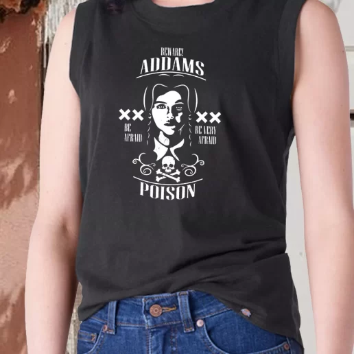 Aesthetic Tank Top Wednesday Beware Addams Poison 1