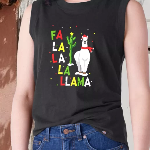 Aesthetic Tank Top Xmas Falala Alpaca Funny Ugly X Mas Gifts 1