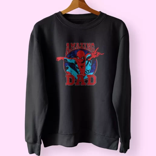 Amazing Dad Spiderman Style Funny Father Day Sweatshirt 1