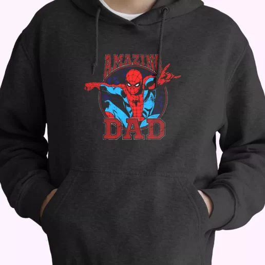 Amazing Dad Spiderman Style Hoodie Father Day Gift 1