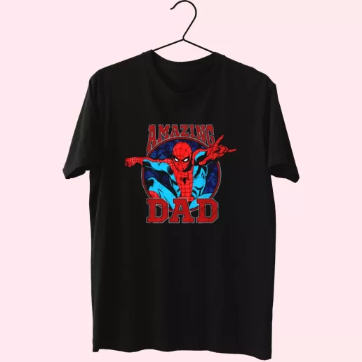 Amazing Dad Spiderman Style T Shirt For Dad 1