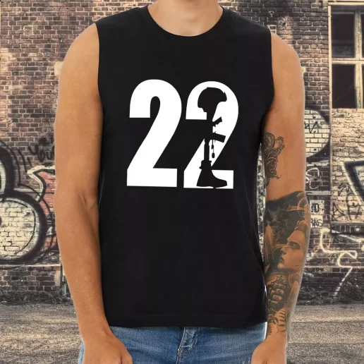 Athletic Tank Top 22 A Day Veteran Warrior Combat Veterans Day 1