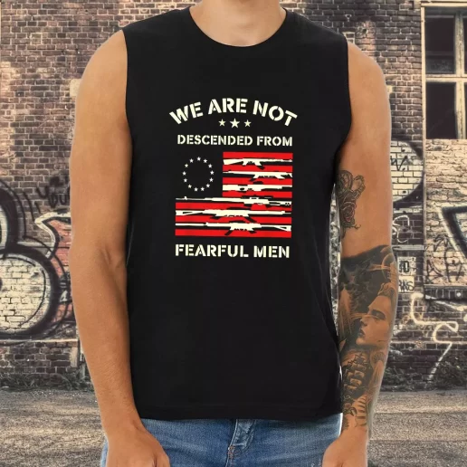 Athletic Tank Top Betsy Ross We are not descended from fearful Combat Veterans Day 1