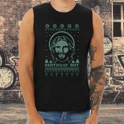 Athletic Tank Top Birthday Boy Jesus 1