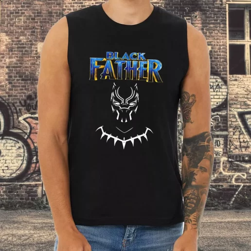 Athletic Tank Top Black Father Marvel Fan Dad Gifts From Son 1