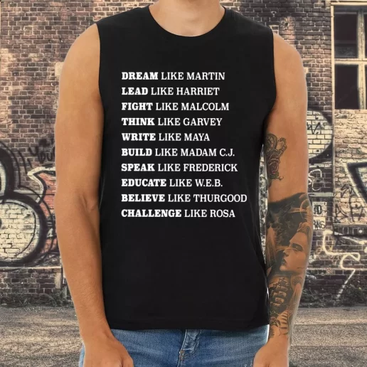 Athletic Tank Top Black Lives Matter Dream Like Martin Rosa Park Quote 1