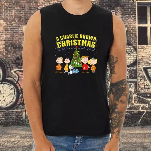 Athletic Tank Top Charlie Brown Christmas Xmas Shirt Idea 1