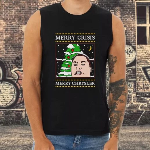 Athletic Tank Top Christine Sydelko Merry Crimus Crisis Chrysler Christmas Xmas Shirt Idea 1