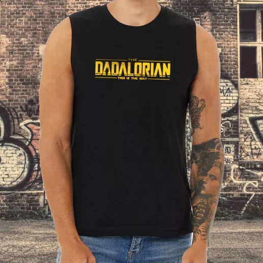 Athletic Tank Top Dadalorian This Is The Way Mandalorian Dad Gifts From Son 1