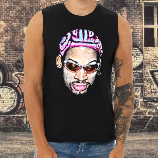 Athletic Tank Top Dennis Rodman Rapper New Hair 1