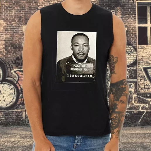 Athletic Tank Top Dr Martin Luther King Jr Mugshot Civil Rights 1