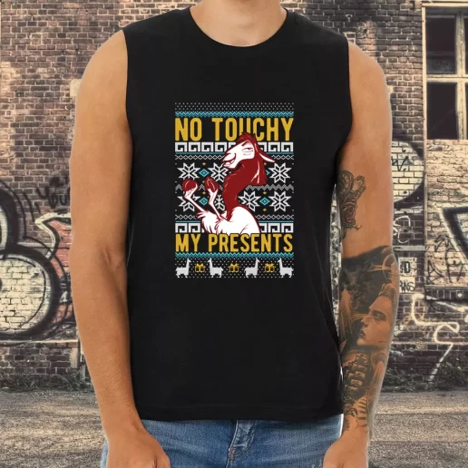 Athletic Tank Top Emperors New Groove Kuzco No Touchy Xmas Shirt Idea 1