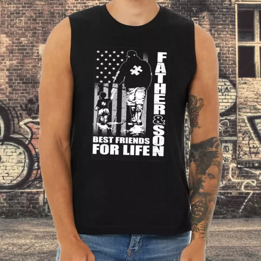 Athletic Tank Top Father And Son Best Friends For Life Dad Gifts From Son 1