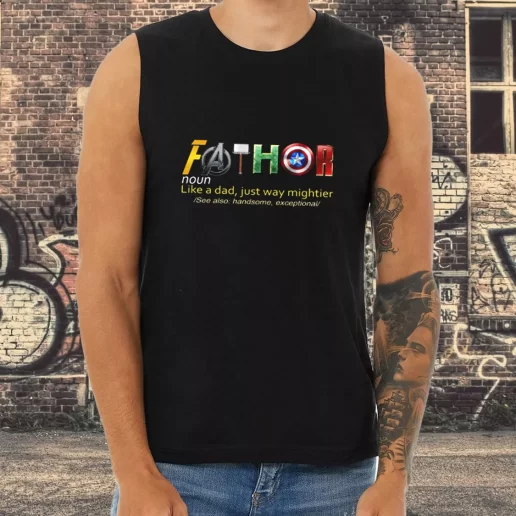 Athletic Tank Top Fathor Noun Like A Dad Dad Gifts From Son 1