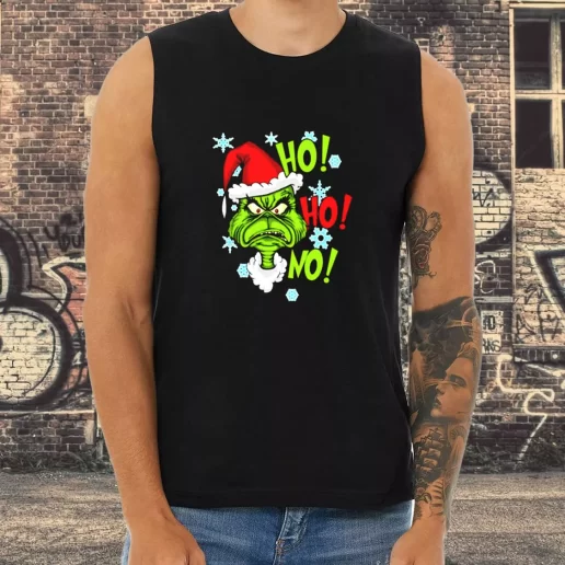 Athletic Tank Top Grinch mashup santa ho ho ho Xmas Shirt Idea 1