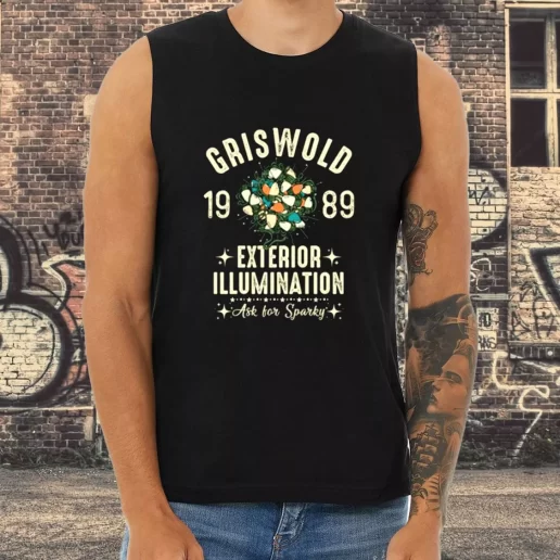 Athletic Tank Top Griswold Family Exterior Illumination Xmas Shirt Idea 1