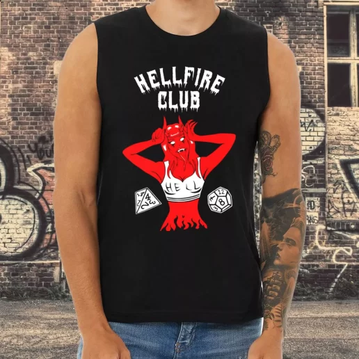 Athletic Tank Top Hellfire Club Devil Stranger Things 1