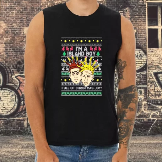 Athletic Tank Top Im An Island Boy Christmas Joy Xmas Shirt Idea 1