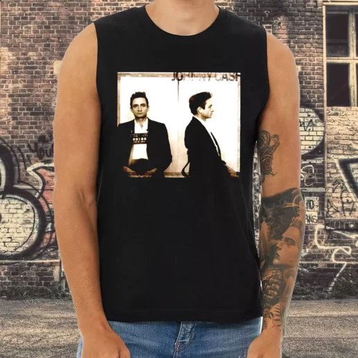 Athletic Tank Top Johnny Cash Mugshot 1