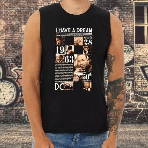 Athletic Tank Top Martin Luther King Anniversary 1963 1