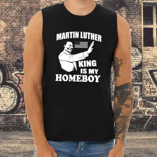 Athletic Tank Top Martin Luther King Is My Homeboy 1