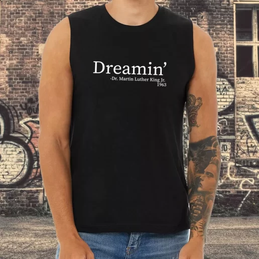 Athletic Tank Top Martin Luther King Jr Dreamin 1