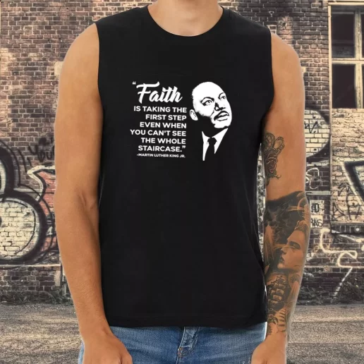 Athletic Tank Top Martin Luther King Jr Faith Quote 1