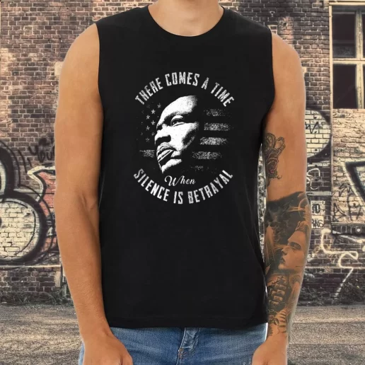 Athletic Tank Top Martin Luther King Jr Silence Is Betrayal 1