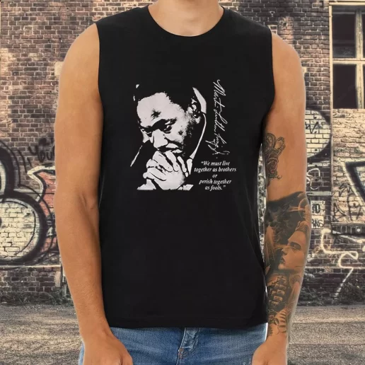Athletic Tank Top Martin Luther King Jr We Must Live Together 1