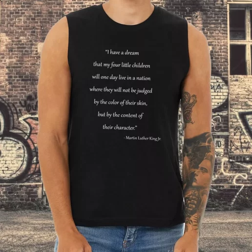Athletic Tank Top Martin Luther King Quote For Little Children 1