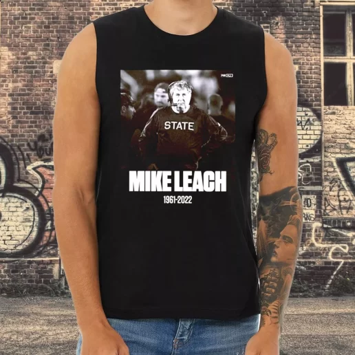 Athletic Tank Top Mississippi State Bulldogs Legend Mike Leach 1961 2022 1