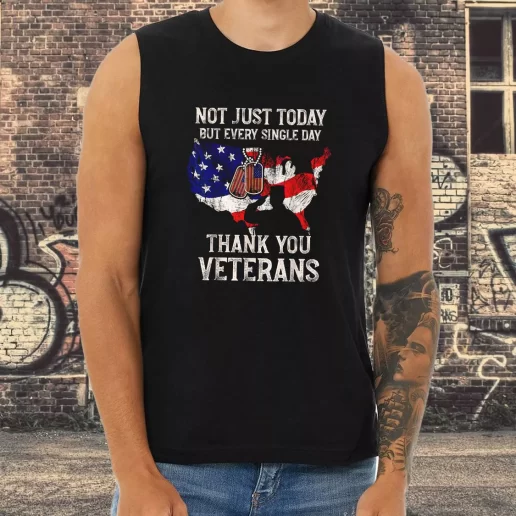 Athletic Tank Top Not Just Today But Every Single Day Thank You Combat Veterans Day 1