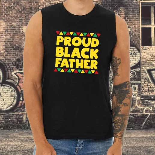 Athletic Tank Top Proud Black Father Dad Gifts From Son 1