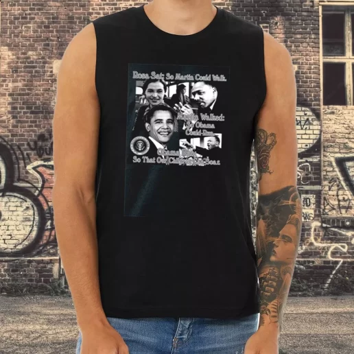 Athletic Tank Top Rosa Parks And Martin Luther King Jr Said 1