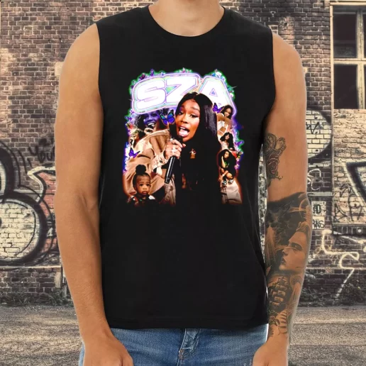 Athletic Tank Top SZA Rapper Icon Butterfly 1