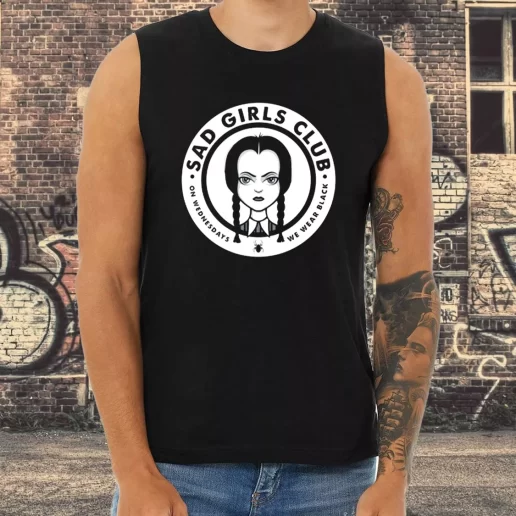 Athletic Tank Top Sad Girls Club Wednesday Addams 1