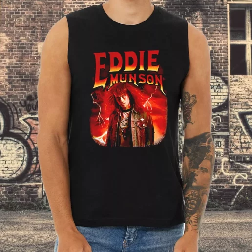 Athletic Tank Top Stranger Things Eddie Munson HellFire Club 1