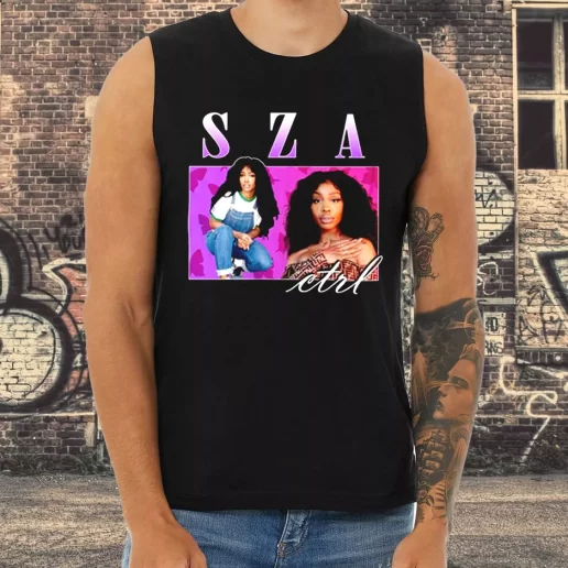 Athletic Tank Top Sza CTRL Retro Vintage Hip Hop 1