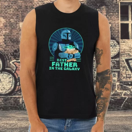 Athletic Tank Top The Mandalorian And Grogu Best Father In The Galaxy Dad Gifts From Son 1