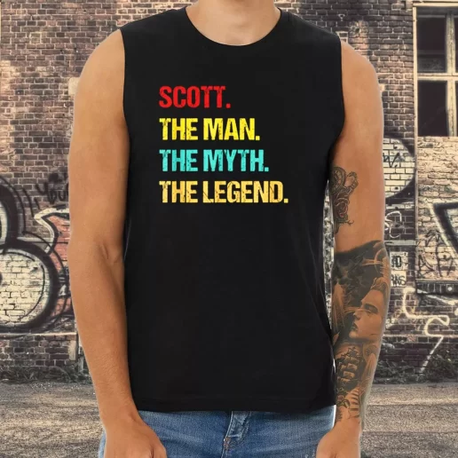 Athletic Tank Top Travis Scott The Man The Myth The Legend 1