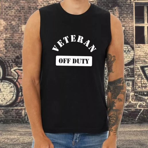 Athletic Tank Top Veteran Off Duty Combat Veterans Day 1