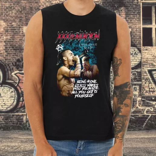 Athletic Tank Top Xxxtentacion Hip Hop Rapper Being Alone 1