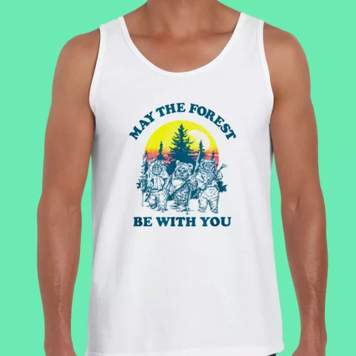 Beach Tank Top Ewok Sunset May The Forest Be With You Earthday Gifts 1